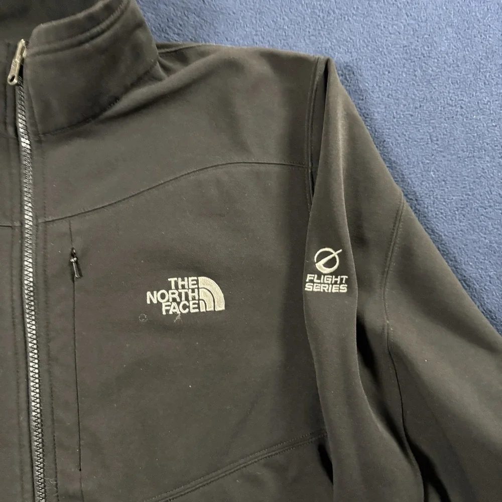 The North Face Flight Series TKA Stretch Softshell Jacket Mens L Black Full Zip